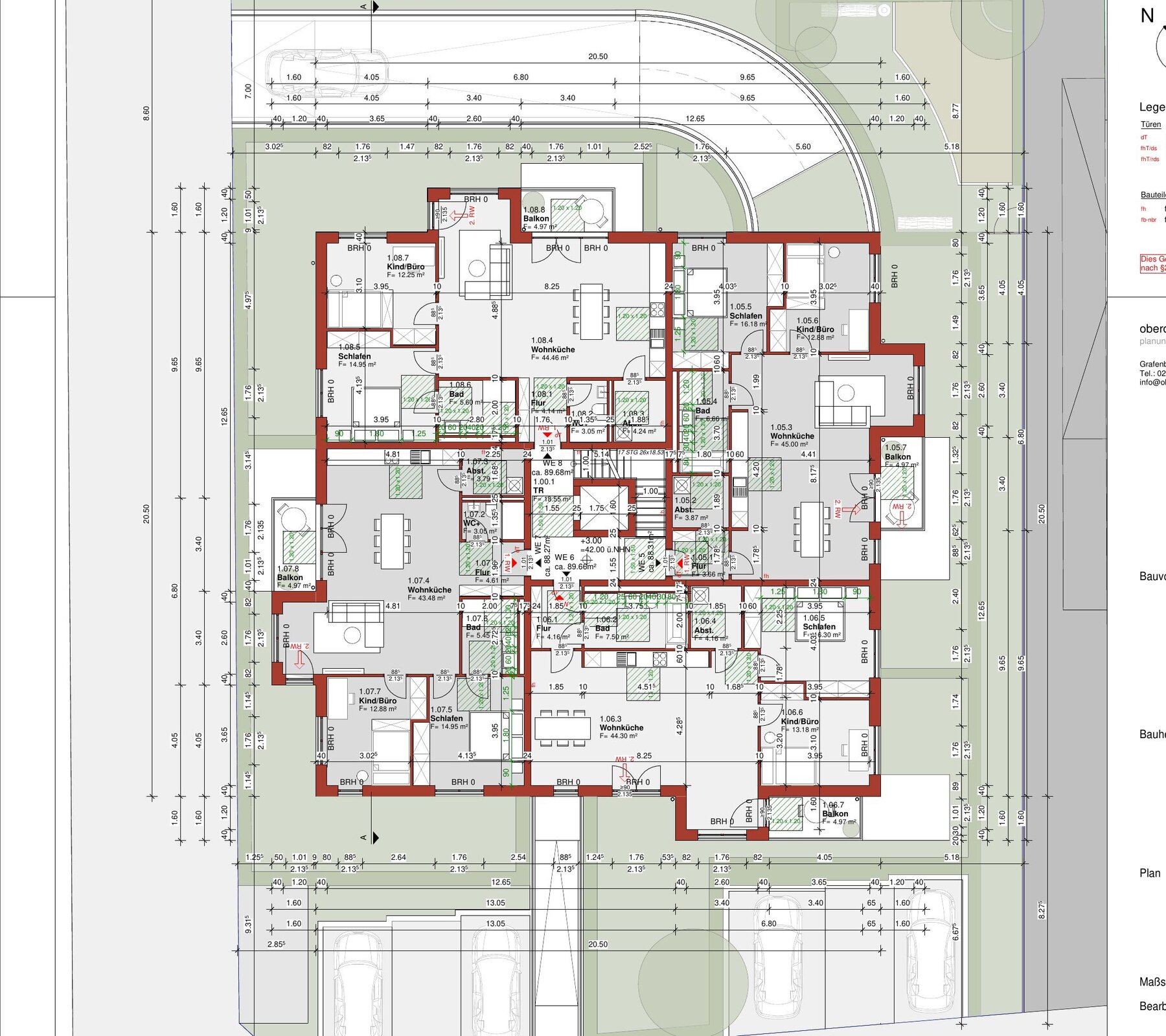 1. Obergeschoss · WE 5–8